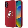 Image de Karl Lagerfeld KLHMP16SSCMKCRHR iPhone 16 czerwony/red HC MagSafe Silicone KC Heads Ring (Apple iPhone 16), Coque pour téléphone portable, Rouge