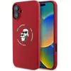 Image de Karl Lagerfeld KLHMP16MSCMKCRHR iPhone 16 Plus czerwony/red HC MagSafe Silicone KC Heads Ring (Apple iPhone 16 Plus), Coque pour téléphone portable, Rouge
