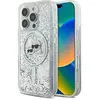 Image de Karl Lagerfeld KLHMP16LLGKCSGH iPhone 16 Pro 6.3" hardcase transparent Liquid Glitter Karl&Choupette (Apple iPhone 16 Pro), Coque pour téléphone portable, Transparent