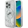 Image de Karl Lagerfeld KLHMP16XLGKCSGH iPhone 16 Pro Max 6.9" hardcase transparent Liquid Glitter Karl&Choup (Apple iPhone 16 Pro Max), Coque pour téléphone portable, Transparent