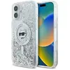 Image de Karl Lagerfeld KLHMP16SLGCHSGH iPhone 16 6.1" hardcase transparent Liquid Glitter Choupette Head Mag (Apple iPhone 16), Coque pour téléphone portable, Transparent