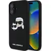 Image de Karl Lagerfeld KLHMP16MSKCHPPLK iPhone 16 Plus czarny/black HC MagSafe Sil Double Heads Print (Apple iPhone 16 Plus), Coque pour téléphone portable, Noir