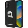Image de Karl Lagerfeld KLHMP16SSKHPPLK iPhone 16 czarny/black HC MagSafe Sil KL Head Print (Apple iPhone 16), Coque pour téléphone portable, Noir