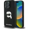 Image de Karl Lagerfeld KLHMP16LSKHPPLK iPhone 16 Pro czarny/black HC MagSafe Sil KL Head Print (Apple iPhone 16 Pro), Coque pour téléphone portable, Noir