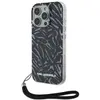 Image de Karl Lagerfeld KLHCP16LHZBPKCCU iPhone 16 Pro 6.3" fioletowy/pourpre Zebra With Cord, Bandoulière pour smartphone, Violet, Multicolore