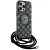 Image de Karl Lagerfeld KLHMP16LHCKCKLCK iPhone 16 Pro 6.3" czarny/black hardcase IML Crossbody Monogram K (Apple iPhone 16 Pro), Coque pour téléphone portable, Noir