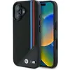 Image de BMW BMHMP16S23PUTRK iPhone 16 6.1" czarny/black hardcase M Meshed Tricolor Stripes MagSafe (Apple iPhone 16), Coque pour téléphone portable, Noir
