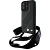 Image de BMW BMHCP16M23PSCCK iPhone 16 Plus 6.7" czarny/black hardcase M Edition Carbon Stripe & Strap (Apple iPhone 16 Plus), Coque pour téléphone portable, Noir