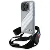 Image de BMW BMHCP16X23PSCCG iPhone 16 Pro Max 6.9" szary/grey hardcase M Edition Carbon Stripe & Strap (Apple iPhone 16 Pro Max), Coque pour téléphone portable, Gris, Argent