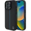 Image de Mercedes MEHMP16L23RURBK iPhone 16 Pro 6.3" czarny/black hardcase MB Blue Line Leather MagSafe (Apple iPhone 16 Pro), Coque pour téléphone portable, Noir, Bleu