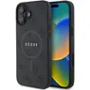 Image de Guess GUHMP16SG4GFRK iPhone 16 6,1" czarny/black MagSafe PU 4G Ring Classic Logo (Apple iPhone 16), Coque pour téléphone portable, Noir