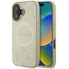 Image de Guess GUHMP16SPSAPSMED iPhone 16 6,1" z oty/gold HC MagSafe Safiano Peony Classic Logo (Apple iPhone 16), Coque pour téléphone portable, Jaune, Or