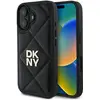 Image de DKNY DKHCP16SPQDSLK iPhone 16 6.1" czarny/black Logo de la pile matelassée (Apple iPhone 16), Coque pour téléphone portable, Noir
