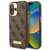 Image de Guess GUHMP16SU4GPRW iPhone 16 6.1" br zowy/brown hardcase 4G Logo Plate MagSafe (Apple iPhone 16), Coque pour téléphone portable, Marron