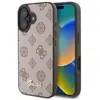 Image de Guess GUHMP16SPGPYSW iPhone 16 br zowy/brown HC MagSafe PU Peony Script (Apple iPhone 16), Coque pour téléphone portable, Marron