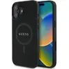 Image de Guess GUHMP16SPSAHMCK iPhone 16 6.1" czarny/black hardcase Saffiano Classic Logo MagSafe (Apple iPhone 16), Coque pour téléphone portable, Noir