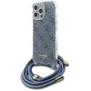 Image de Guess GUHCP16LHC4SEB iPhone 16 Pro 6.3" niebieski/blue hardcase Cord 4G Print, Bandoulière pour smartphone, Bleu