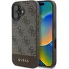 Image de Guess GUHCP16SG4GLBR iPhone 16 br zowy/brown HC PC/TPU 4G PU Bottom Stripe (Apple iPhone 16), Coque pour téléphone portable, Marron