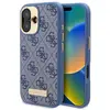Image de Guess GUHMP16SU4GPRB iPhone 16 6.1" niebieski/blue hardcase 4G Logo Plate MagSafe (Apple iPhone 16), Coque pour téléphone portable, Bleu