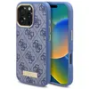 Image de Guess GUHMP16XU4GPRB iPhone 16 Pro Max 6.9" niebieski/blue hardcase 4G Logo Plate MagSafe (Apple iPhone 16 Pro Max), Coque pour téléphone portable, Bleu
