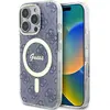 Image de Guess GUHMP16LH4STB iPhone 16 Pro 6.3" niebieski/blue hardcase IML 4G MagSafe (Apple iPhone 16 Pro), Coque pour téléphone portable, Bleu