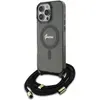 Image de Guess GUHMP16XHCTSGNSK iPhone 16 Pro Max 6.9" czarny/black hardcase Crossbody Cord Script MagSafe, Bandoulière pour smartphone, Noir