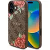 Image de Guess GUHMP16SP4ROPEMCW iPhone 16 6.1 marron/brun étui rigide 4G Fleurs Imprimé MagSafe (Apple iPhone 16), Coque pour téléphone portable, Marron