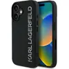 Image de Karl Lagerfeld HC 3D Rubber Elongated Glitter iPhone 16 Case - Black (Apple iPhone 16), Coque pour téléphone portable, Noir