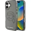 Image de Karl Lagerfeld IML Rhinestones Karl Head Case for iPhone 16 Black (Apple iPhone 16), Coque pour téléphone portable, Noir, Transparent