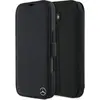 Image de Mercedes MEBKP16S23RBGVK iPhone 16 6.1" czarny/black Imitation cuir bois (Apple iPhone 16), Coque pour téléphone portable, Noir