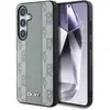 Image de DKNY Case Leather Checkered Pattern MagSafe for Samsung Galaxy S25 taupe (Samsung Galaxy S25), Coque pour téléphone portable, Marron