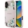 Image de Guess Grained Printed Flower Pattern MagSafe iPhone 16 Case Pink (Apple iPhone 16), Coque pour téléphone portable, Pink