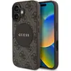 Image de Guess Case 4G Circle Classic Logo MagSafe for iPhone 16 brown (Apple iPhone 16), Coque pour téléphone portable, Marron