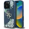 Image de Guess Case Grained Roses Big 4G logo for iPhone 16 Pro Max blue (Apple iPhone 16 Pro Max), Coque pour téléphone portable, Bleu