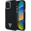 Image de Guess Case Denim Triangle Logo MagSafe for iPhone 16 Pro Max black (Apple iPhone 16 Pro Max), Coque pour téléphone portable, Noir