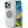 Image de Guess Case IML Metal Colored Circle Classic Logo MagSafe for iPhone 16 Pro Max grey (Apple iPhone 16 Pro Max), Coque pour téléphone portable, Gris, Argent