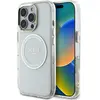 Image de Guess Case IML Metal Colored Circle Classic Logo MagSafe for iPhone 16 Pro white (Apple iPhone 16 Pro), Coque pour téléphone portable, Blanc