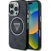 Image de Guess Case IML Metal Glitter 4G Circle Triangle MagSafe for iPhone 16 Pro Max black (Apple iPhone 16 Pro Max), Coque pour téléphone portable, Noir