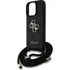 Image de Guess 4G Big Logo Cord Stap Crossbody für Apple iPhone 16 Pro - black (Apple iPhone 16 Pro), Coque pour téléphone portable, Noir