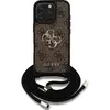 Image de Guess 4G Big Logo Cord Stap Crossbody für Apple iPhone 16 Pro Max - brown (Apple iPhone 16 Pro Max), Coque pour téléphone portable, Marron