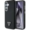 Image de Guess Grained Triangle Logo MagSafe case for Samsung Galaxy S25 - black (Samsung Galaxy S25), Coque pour téléphone portable, Noir