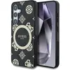 Image de Guess 4G Peony Pattern Case für Samsung Galaxy S25 - black (Samsung Galaxy S25), Coque pour téléphone portable, Or, Noir