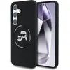 Image de Karl Lagerfeld Etui Silicone Double Heads And Circle MagSafe Samsung Galaxy S25 czarny (Samsung Galaxy S25), Coque pour téléphone portable, Noir
