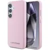 Image de Karl Lagerfeld Saffiano Full Wrapped Elongated Metal Logo MagSafe Case for Samsung Galaxy S25 - Pink (Samsung Galaxy S25), Coque pour téléphone portable, Pink