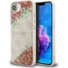 Image de Guess Case 4G Flowers Print MagSafe for iPhone 16e pink (Apple iPhone 16e, Apple iPhone 17e), Coque pour téléphone portable, Rose