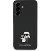 Image de Karl Lagerfeld Case Saffiano w/ K&C Metal Logo for Samsung Galaxy A56 black (Samsung Galaxy A56), Coque pour téléphone portable, Noir