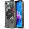 Image de Guess Case IML Flowers MagSafe for iPhone 16e black (Apple iPhone 16e, Apple iPhone 17e), Coque pour téléphone portable, Noir