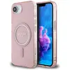 Image de Guess Case IML Glitter Circle MagSafe for iPhone 16e pink (Apple iPhone 16e, Apple iPhone 17e), Coque pour téléphone portable, Rose, Pink