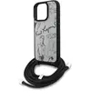 Image de Karl Lagerfeld Case Crossbody Grained Pattern & Logo for iPhone 16 Pro Max grey (Apple iPhone 16 Pro Max), Coque pour téléphone portable, Gris