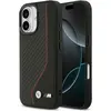 Image de BMW Case M Carbon Line & Logo MagSafe for iPhone 17 red (Apple iPhone 17), Coque pour téléphone portable, Noir, Rouge